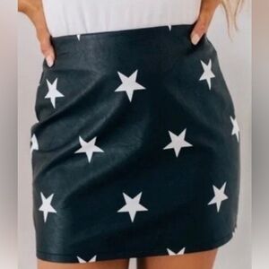 Altar’d State Size Medium Faux Leather Mini Skirt Size M Like NEW